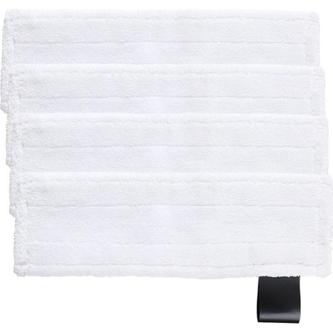 4PCS Bonnettes Microfibre pour SC5 SC3 Easy Fix Kärcher, Lingette Remplacement pour Karcher Vapeur, Chiffons Microfibre pour Karcher Easy Fix SC2 SC3 SC4 SC5, Kärcher Bonnettes pour Buse de Sol (1/5)