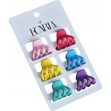 Ecarla Set kleiner Haarspangen SP202 2,5 x 2 cm 6 Stück (1/2)