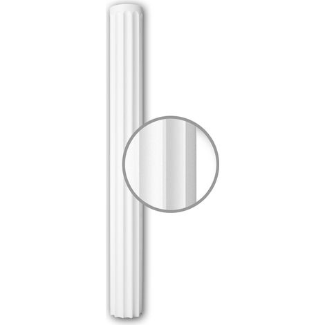Full Column Shaft 112010 Profhome Column Decorative Element Neo-Classicism style white (1/5)