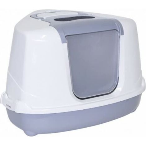 Corner Hooded Flip Loo Grey - 56cm - 352505