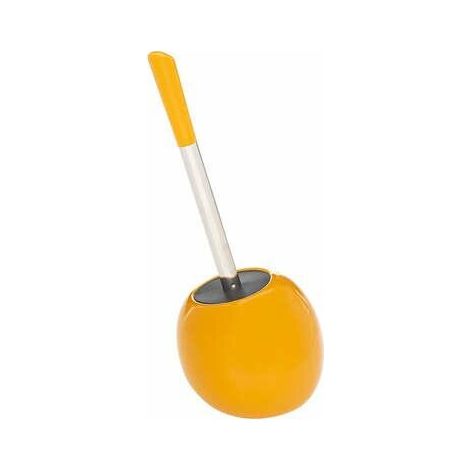 Brosse WC avec support en céramique Jaune moutarde - Five (1/4)
