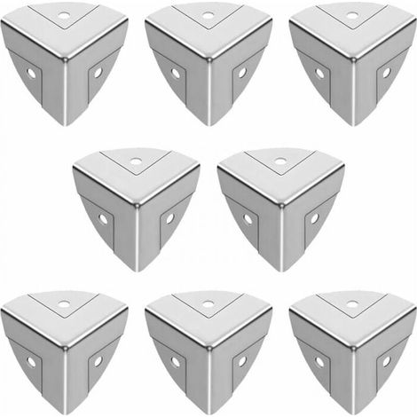 Set mit 8 dreiseitigen, verzinkten Eckenschützern für Kameras