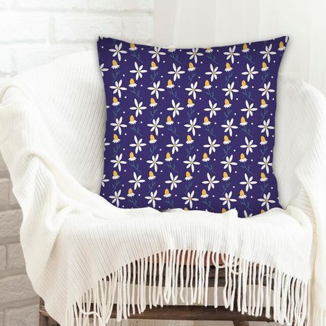Housse de coussin carrée standard 45x45cm facile d'entretien pour canapé fauteuil lit chaise décoratif de ferme (1/5)