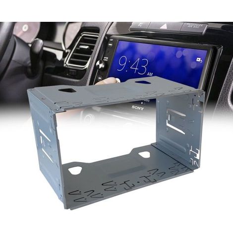 Mascherina Autoradio 2 DIN Adattatore Due Din Stereo Supporto Plancia
