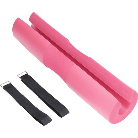 Lot de coussinets de protection pour barre de squat, épaules et cou, rose, pour squats, fentes et poussées de hanches (1/5)