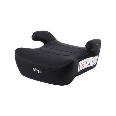 Siège réhausseur auto - BBGO - Kissyrider - 6 à 12 ans - I-SIZE 125-150 cm - Ceinturé - Noir - Déhoussable et lavable
