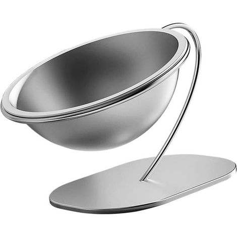 Gamelle surélevée en acier inoxydable pour chats et chiens, accessoires d'alimentation pour animaux, grand bol surélevé avec base stable (1/5)