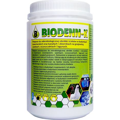 Biodenn-K 900 g para el tratamiento de aguas residuales