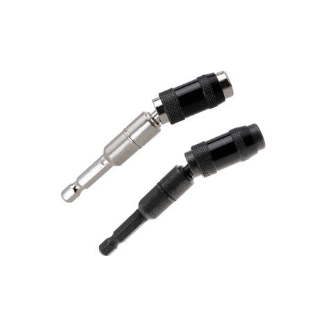 4 rallonges universelles avec verrouillage – Embout d’extension pour visseuse à angle variable – Porte‑embout autobloquant