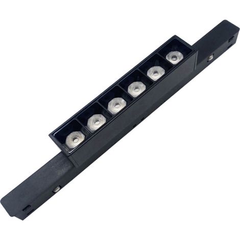 LAMPADA A GRIGLIA LED 6W 48V CCT DIMMERABILE NERO PER BINARIO MAGNETICO 48V (1/5)