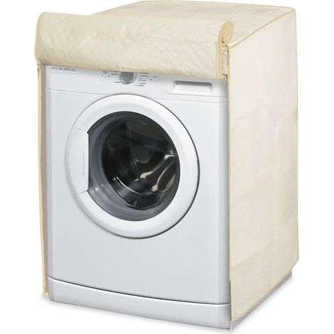 Coprilavatrice Beige Con Doppia Cerniera Antimacchia 80x60x60 Cm (1/5)
