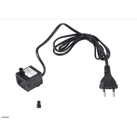 Bomba sumergible，minibomba de agua ultrasilenciosa，con 2 boquillas，2 ventosas，3W (1/4)