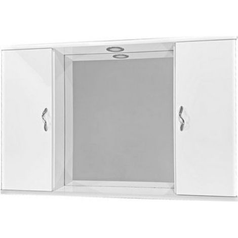 SPECCHIO MOD. ELETTRA 2 ANTE LISCE Bianco LxHxP 94,5x60,5x16