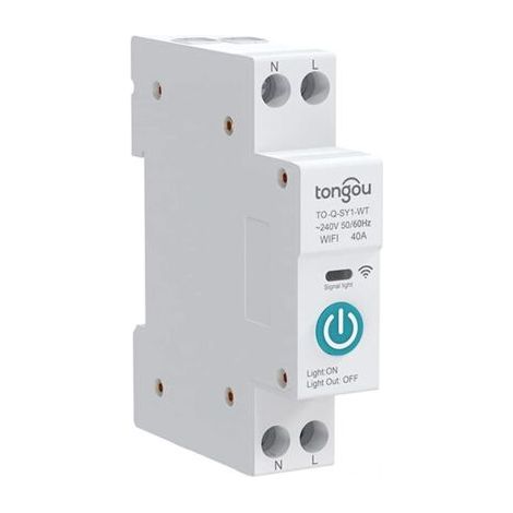 Tuandtor-disandtortorr inttheiginte WiFi, 32A, 1P, interruptorr de Withtrorl remortor Avec ctorrril DIN, edición inttheiginte Tuandtor, trthere mortwor de sincrornorrztorción (1/4)