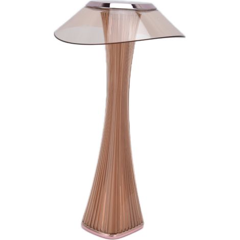 Lampe de table LED compacte à intensité variable, lampe de lecture tactile, chargement USB, lampe décorative, or rose 2784384 (1/5)