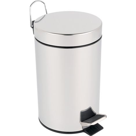Poubelle à pédale - PROBBAX - Inox - 3 L (1/2)