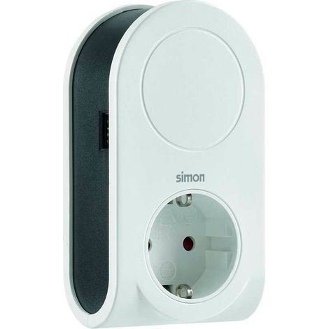 Adapter mit 3 USB-Anschlüssen + 1 USB-A + 1 Schuko-Steckdose 16A 250V Weiß