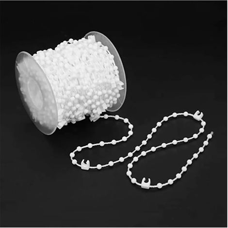 20 mètres 127 mm de chaîne inférieure de store vertical Chaîne de perles pour store vénitien vertical Pièces de rechange pour traitement des fenêtres (1/5)