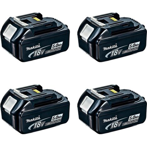 Pack de 4 baterías MAKITA BL1850 (18V - 5,0 Ah) (1/2)