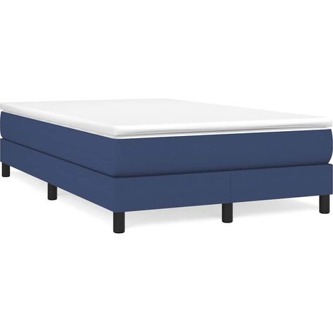 Maison Exclusive - Boxspringbettgestell Blau 120x200 cm Stoff (1/5)