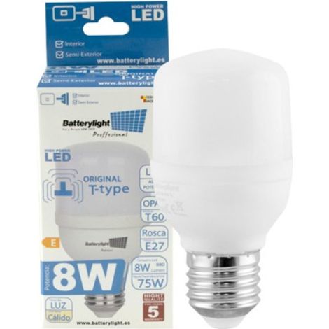 Bombilla LED BOMBILLA alta potencia 8W 880 lúmenes E27 luz fría 6000K 50.000 horas