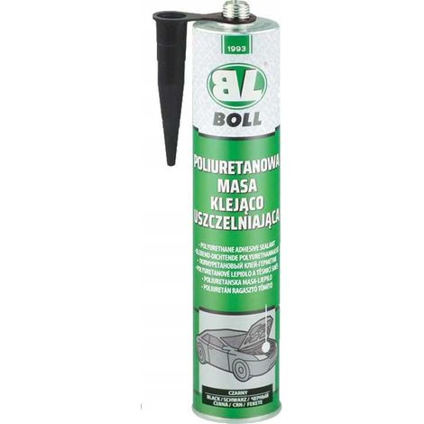 Adhesivo y sellador de poliuretano negro, 310 ml, envase. (1/4)