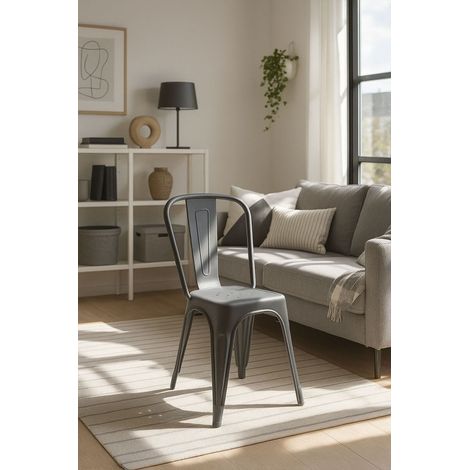 Sillas Jardín - Silla Torix Polipropileno - Gris oscuro (1/5)