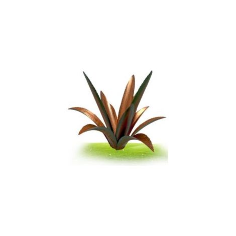 Sculpture plante d'agave en métal 13,78 pouces – Art rustique pour jardin – Décoration extérieure unique – Style mexicain