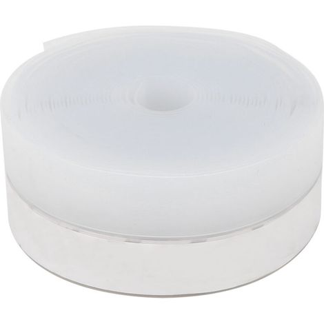 Burlete autoadhesivo de caucho de silicona para puertas y ventanas, aislante contra corrientes de aire, 35 mm x 5 m, transparente -Crezuo