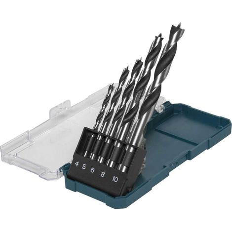Makita D-72861 Juego de brocas para madera 4-10mm
