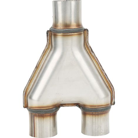 Embouts d'échappement doubles en acier inoxydable 1 à 2, étanches et à ajustement serré, diamètre intérieur 57 mm (1/5)