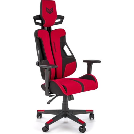 Silla de juego Houston 1713, Rojo, 130x66x68cm, Con reposabrazos, Con ruedas, Mecanismo de la silla: Varios bloques (1/5)