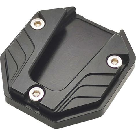 (Noir) Extension de béquille universelle pour scooter, moto et vélo, support latéral antidérapant avec base élargie en alliage maxpower (1/4)