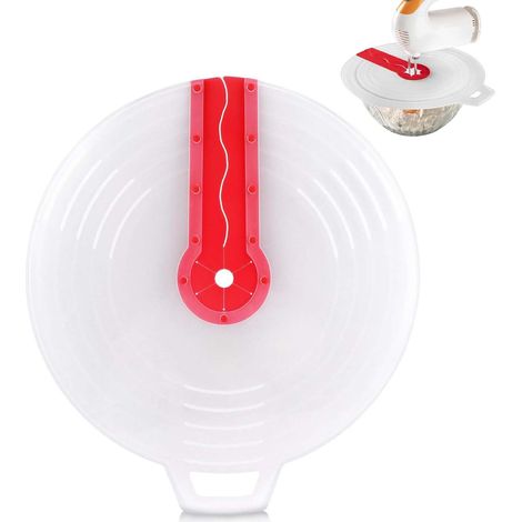 Protection anti-éclaboussures pour bol mélangeur, couvercle anti-éclaboussures en silicone, couvercle universel en silicone, battre les œufs et la crème fouettée, empêche les éclaboussures gênantes de (1/5)