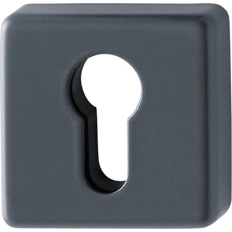 BOCALLAVE INOX CUAD M:E52KS PAR HOPPE ACABADOS NEGRO