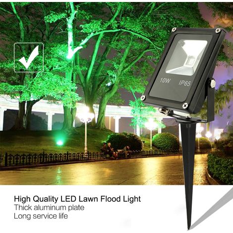 10W RGB LED-Strahler mit Fernbedienung, wasserdicht, für Rasen, Garten, Hof oder Landschaftsgestaltung. (1/5)