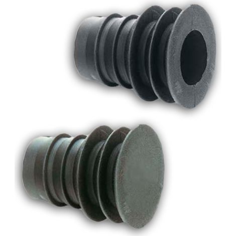 Tapónes para manguera de riego, 16 mm, Negro - 12/14/16  25 unidades -