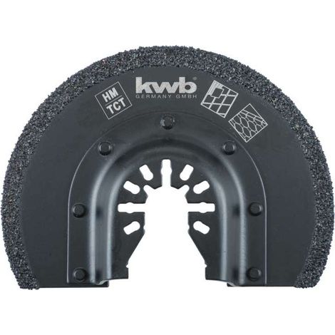 Cuchilla semicircular de inmersión einhell 12x87mm negra - 49709543
