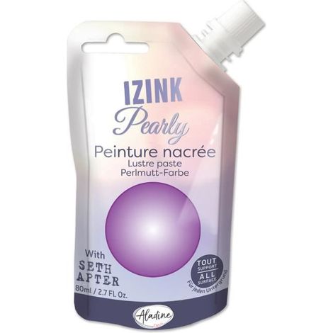 Peinture - Izink - Pearly - Lavande - 80ml - Multi-supports crémeuse (1/2)