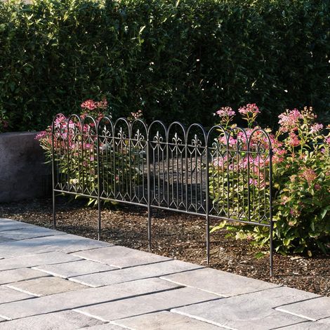 SunJet Clôture de jardin, barrière de jardin, décorative en métal - Réf. 87RNNRMUB2HM (1/5)