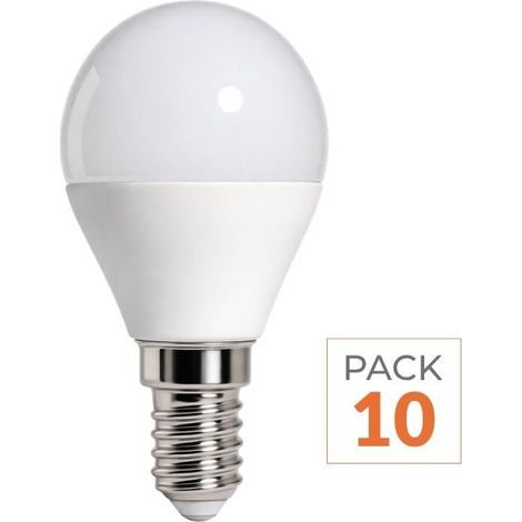 Pack de  10 - Ampoule LED E14 4W 220V G45 240° - Blanc Froid 6000K - 8000K - SILAMP