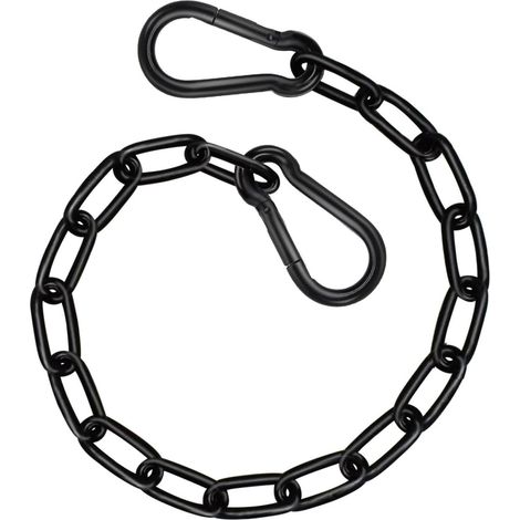 Chaîne en acier inoxydable, chaîne en acier 1 m, collier en acier inoxydable, anneau de chaîne avec mousqueton, chaîne en acier inoxydable pour portail de clôture, portail de jardin (1/5)