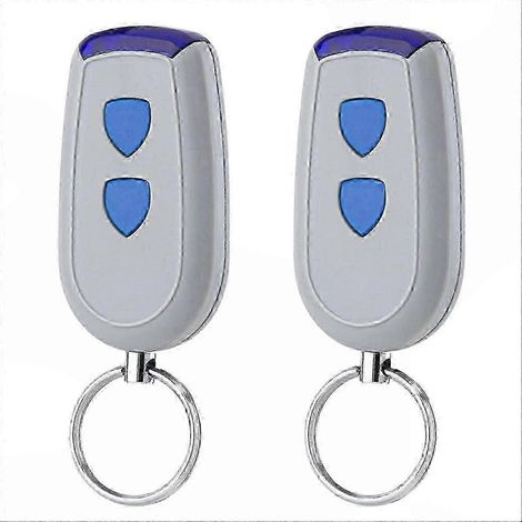 Lot de 2 télécommandes sans fil 433,92 MHz compatibles avec les systèmes de portes de garage en acier standard, notamment les modèles EA433 2KS, EA433 2KM, EA433 4KS et RCU 433 SI.WHBYV (1/4)