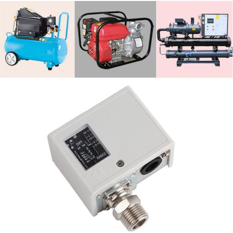 Pressostat SPC-120E pour chaudières, compresseurs d'air, séchoirs frigorifiques et refroidisseurs (contrôleur de pression 20 kg, AC125V/AC250V, interface 4 voies) (1/5)