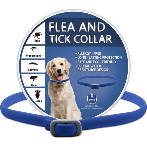 Collier Anti Puces - Pour Chat - Résistant À L Eau - À Base D Huiles Essentielles Naturelles - Réglable - 1 Pièce (1/5)