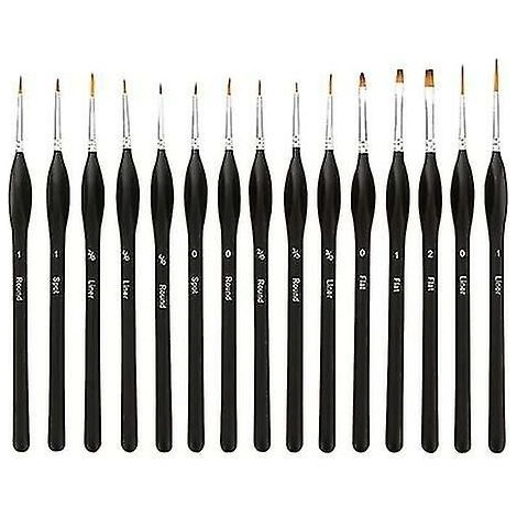 Detail Paint Brushes Set 10pcs Miniature Brushes For Fine Detailing & Art Painting - Acrylic, Watercolor,oil,models, Warhammer 40k. (1/3)