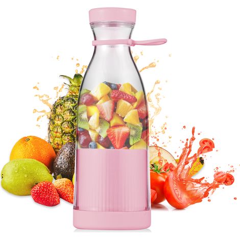 Mini blender électrique 300 ml 6 lames rechargeable pour smoothies milkshakes jus aliments bébés (1/5)