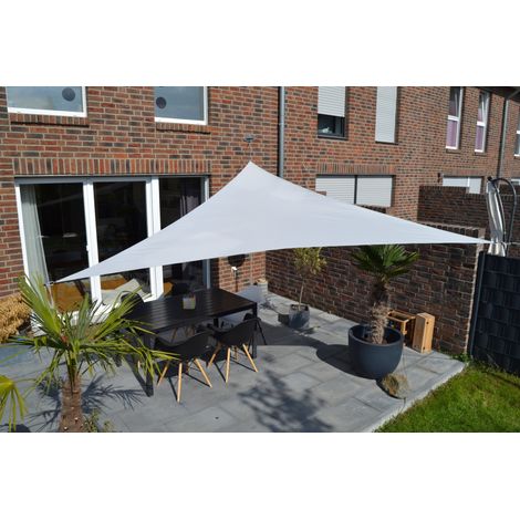 Dreiecksonnensegel 360 cm - Polyester - Farbe silbergrau (1/5)