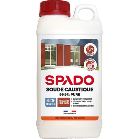 Soude Caustique Poudre Multi-Usage Décape Peintures Lasures Vernis Dégraisse 99,9% Pure 1kg Agent Nettoyage (1/5)