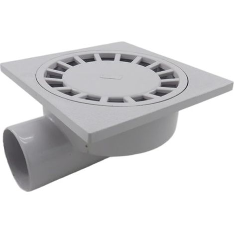 75 mm PVC-Wandablauf, ABS-Hochleistungsabtropffläche, Badezimmer, Dusche, Bodenablauf, seitlicher Ablauf mit hohem Durchfluss